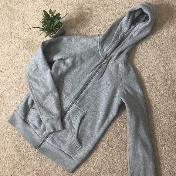 Nike Sweaters - ‼️SOLD‼️Grey Nike zip up hoodie
